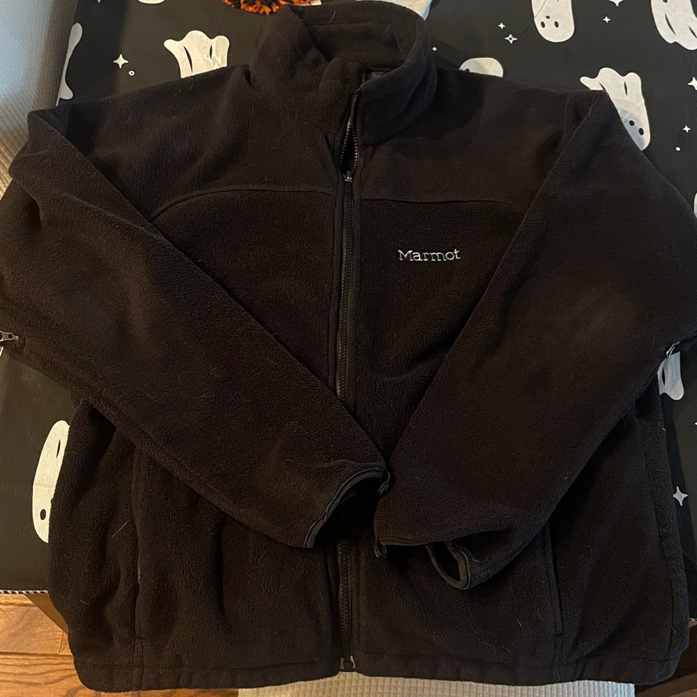 Marmot Black Fleece Jacket Large